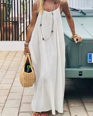 Backless Cami Dress for Beach & Vacation