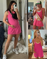 All-Day Comfort Romper Dress with Built-In Shorts