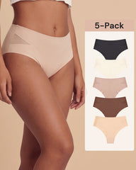 5-Pack Sexy Seamless Mesh Cutout Panties