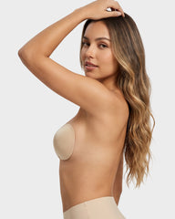 2 Pairs Front Closure Adhesive Push-Up Invisible Bra