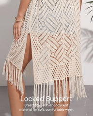 Boho Lightweight Crochet Kimono Cover Up