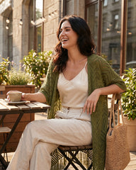 Boho Lightweight Crochet Kimono Cover Up