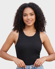 Built-In Bra Ribbed Tank Top for Everyday Wear