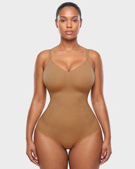 Deep V Butt Lift Camisole Bodysuit Shapewear