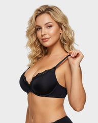 Deep V Lace Push-Up Bra