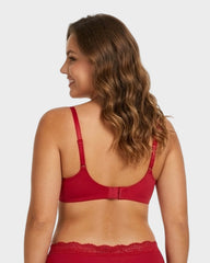 Deep V Lace Push-Up Bra
