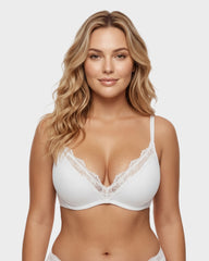 Deep V Lace Push-Up Bra