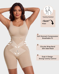 Easy-Access Tummy Control Shapewear Bodysuit