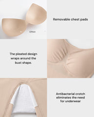 Easy-Access Tummy Control Shapewear Bodysuit