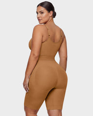 Front-Zip Mid-Thigh Shapewear