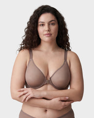 Front Clasp Mesh Support Bra