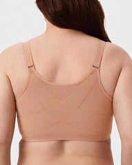 Front Clasp Mesh Support Bra