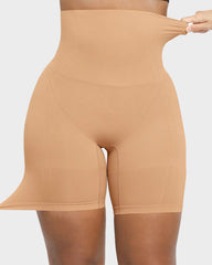 High-Waisted Tummy Control Shaping Shorts