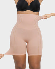 High-Waisted Tummy Control Shaping Shorts