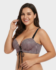 Instant Boost Lace-Up Padded Push Up Bra