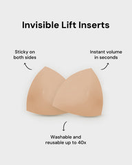 2 Pairs Invisible Adhesive Push-Up Bra Inserts