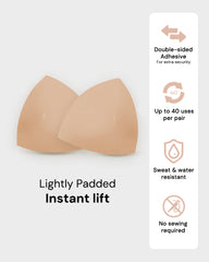 2 Pairs Invisible Adhesive Push-Up Bra Inserts