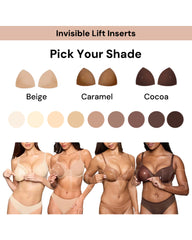 2 Pairs Invisible Adhesive Push-Up Bra Inserts