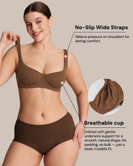 Invisible Wired Unlined Balconette Bra