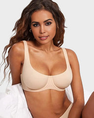Invisible Wired Unlined Balconette Bra