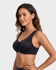 High Impact Sports Bra with External Underwire Support
