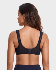 High Impact Sports Bra with External Underwire Support