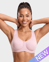 High Impact Sports Bra with External Underwire Support