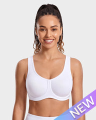 High Impact Sports Bra with External Underwire Support