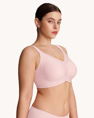 Womens Wireless Bras V Mesh Comfortable Bralette Supportive