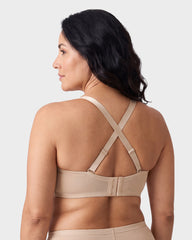 No-Slip Strapless Mesh Bra for Full Bust Support