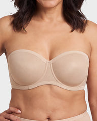 No-Slip Strapless Mesh Bra for Full Bust Support