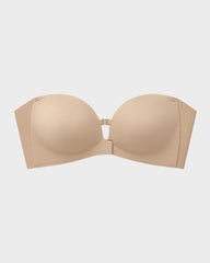 No-Slip Front Closure Strapless Push-Up Bra