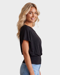 Off Shoulder Slim Fit Crop Top