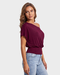 Off Shoulder Slim Fit Crop Top