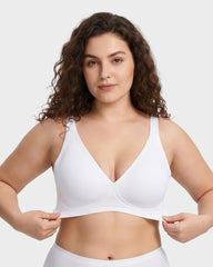 Seamless Deep V Push-Up Wireless Bra