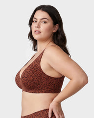 Seamless Deep V Push-Up Wireless Bra