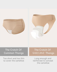 5-PACK Seamless Camel Toe Cover Thongs
