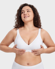 Seamless Deep V Push-Up Wireless Bra