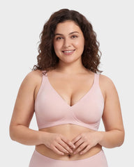Seamless Deep V Push-Up Wireless Bra