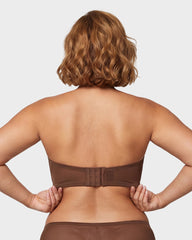 Strapless Mesh Underwire Balconette Bra