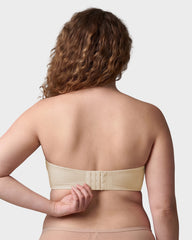 Strapless Mesh Underwire Balconette Bra