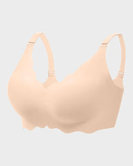 Soft Wireless Full Coverage Scalloped Jelly Bra