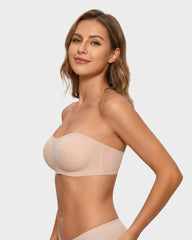 Strapless Wireless Padded Bandeau Bra