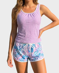 Athletic Two-Piece Tankini Set