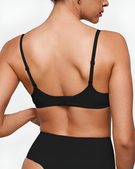 Unlined Underwire Plunge Balconette Bra
