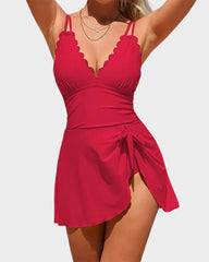 Women’s Tummy Control One-Piece Swimdress
