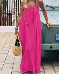 Backless Cami Dress for Beach & Vacation