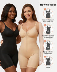 Zip-Up Seamless Sculpting Shapewear Bodysuit