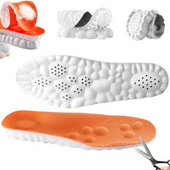 4D Memory Foam Arch Support Shock-Absorbing Insoles