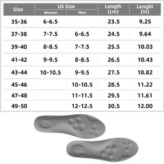 4D Memory Foam Arch Support Shock-Absorbing Insoles